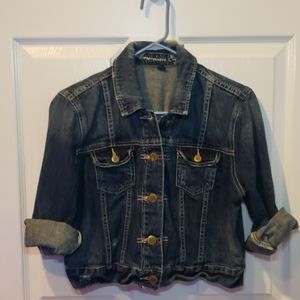 American Eagle cropped denim jacket